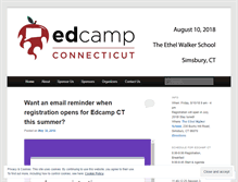 Tablet Screenshot of edcampct.org